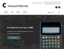 Tablet Screenshot of calculatorsinc.com